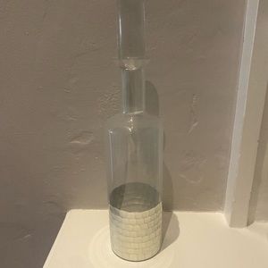 Silver Foil Honeycomb Decanter